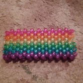 Glitter Rainbow Cuff