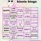 Glisten Kinnie Bingo! :3
