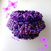 My Completed Rotating Purple Star Cuff