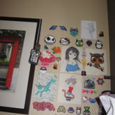 All My Perlers And A Perler Necklace Wall