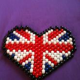 English Flag Heart