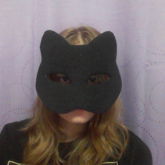 DIY Black Cat Therian Mask (WIP)