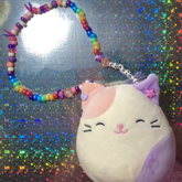Charlotte The Cat Squishmallow Kandi Necklace!