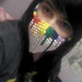 Rainbow Drip Mask