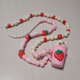 Strawberry Drink Necklace