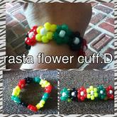 Rasta Flower Cuff