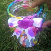 Rainbow Pony Bead Rubberband Bracelet 2/3