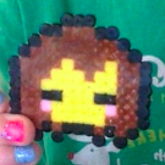 Frisk Head Undertale Perler