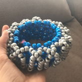 Outer Space Blue And Silver 3D Cuff