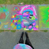 Sparkledog Chalk Festival Square