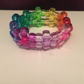 Rainbow Flower Bracelet!! :D