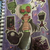 Invader Zim Sketchbook Page!!!!
