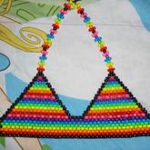 Rainbow (ROYGBVP) Bikini Top