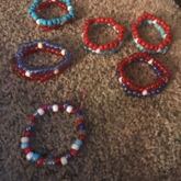 Red White And Blue Bracelets