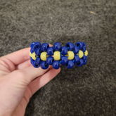 Blue Flower Cuff 