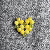 Yellow Kandi Heart