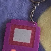 Purple Game Boy Perler Keychain 
