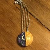 Sun And Moon Necklaces (finished!)