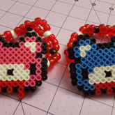Pink & Blue Gloomy Bear Couples Doubles