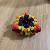 Triangular Mini Pony Bead Thumb Cuff
