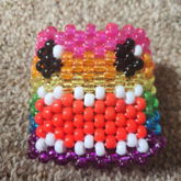 Rainbow Glitter Domo Cuff