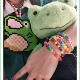 Kandi Frog Necklace With Frog.