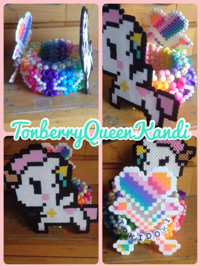 Unicorno Cuff by TonberryQueen - Kandi Photos on Kandi Patterns