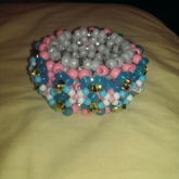 Baby Pink And Blue 3D Cuff