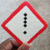 Alert! Diamond Sign Perler 