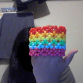 This Is How The Rainbow Cuff Looks So Far Imma Make It Into A Rotator