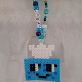 Tisha Dandy's World Perler Bead Keychain Trinket