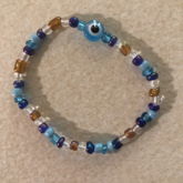 Evil Eye Seed Bead Bracelet 