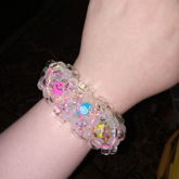 Glow In The Dark Rainbow Cord Clear 3d Xbase Cuff