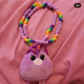 TY Necklace 3 - Purple Unicorn