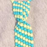 Teal And Spring Green Kandi Tie