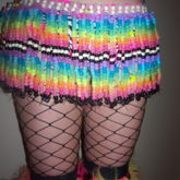 Glow In The Dark Rainbow Kandi Skirt