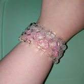 Clear Glow In The Dark Rainbow Cord Xbase Cuff