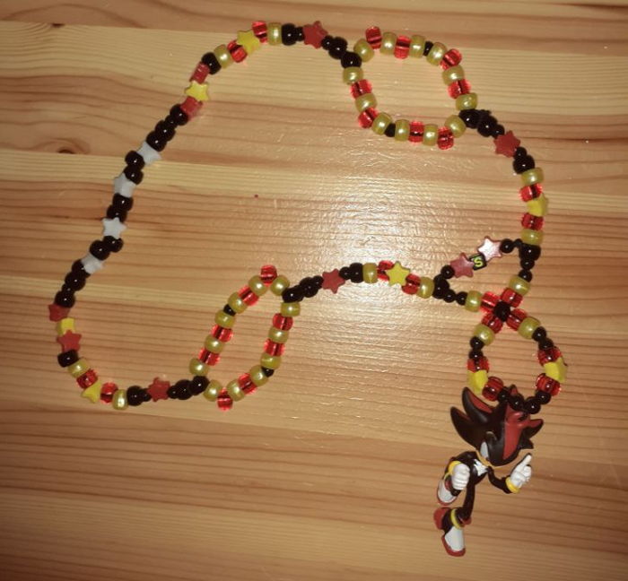 Shadow the Hedgehog kandi necklace by MintyKandi - Kandi Photos on ...