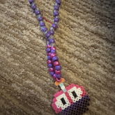 CUPCAKE FNAF PERLER NECKLACE