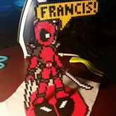 Deadpool With Logo Stand