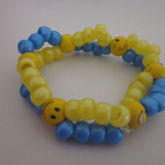 Blue And Yellow Smiley Face Double 