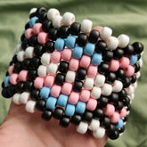 Trans Pride Multistitch Skull