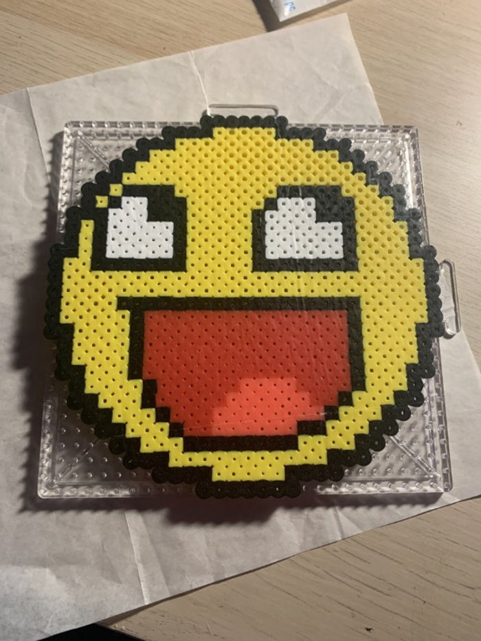 Epic Face Perler Bead Pattern, Bead Sprites