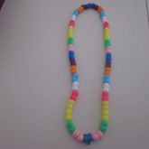 Rainbow Necklace With Blue Glitter Star