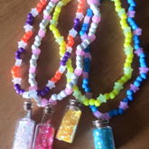 Glitter Bottle Necklaces