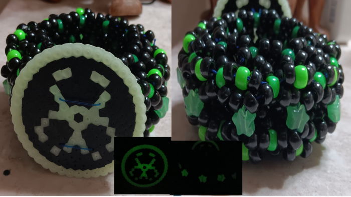 Minecraft Biohazard Symbol Pattern Biohazard symbol //3d by Wishing_raver - Kandi Photos on Kandi Patterns