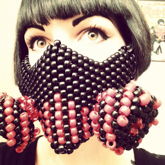 Black And Red Gas Mask