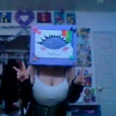 Look At My Tv/box Head I Made!!