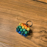 Rainbow Stress Ball Keychain.