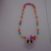 Hello Kitty Peyote Rainbow Necklace 